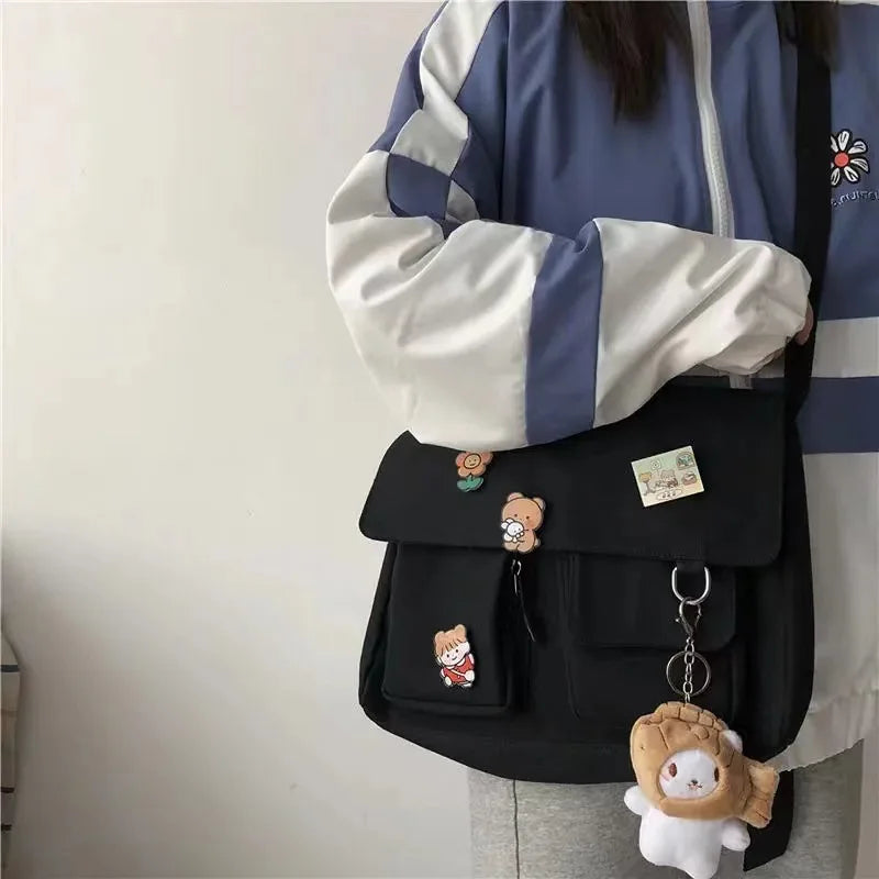 Bolsa de Lona Estilo Harajuku