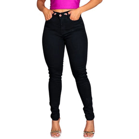 Calça Jeans Skinny Feminina Cintura Alta