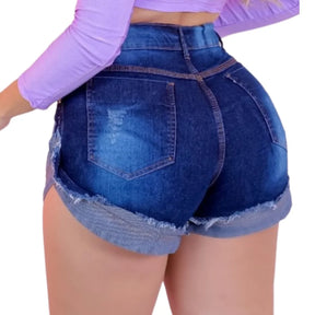 Short Jeans com elastano