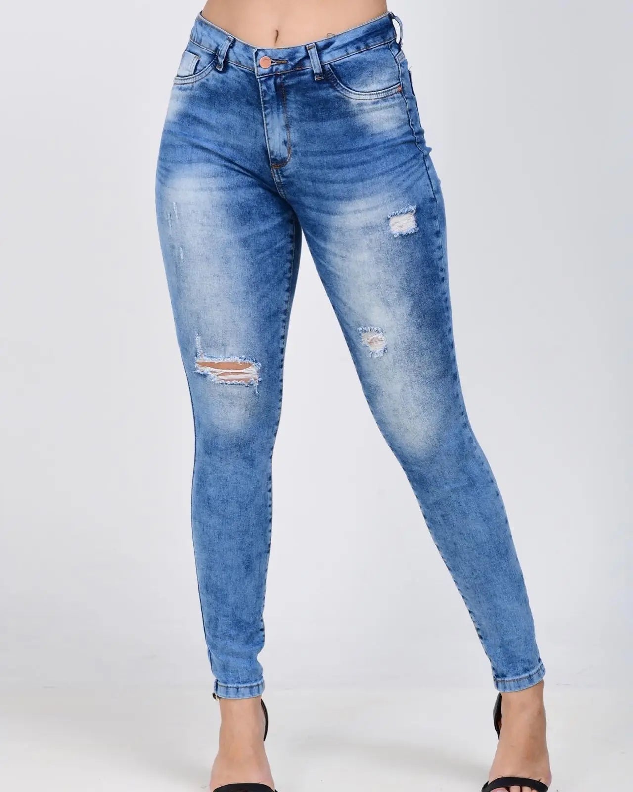 Calça Jeans Feminina Skinny com Lycra