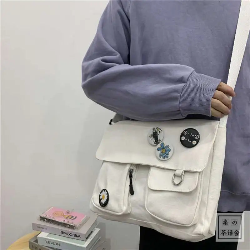 Bolsa de Lona Estilo Harajuku