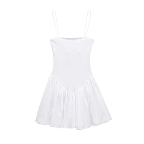 Minivestido patchwork e popelina canelada