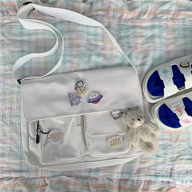 Bolsa de Lona Estilo Harajuku