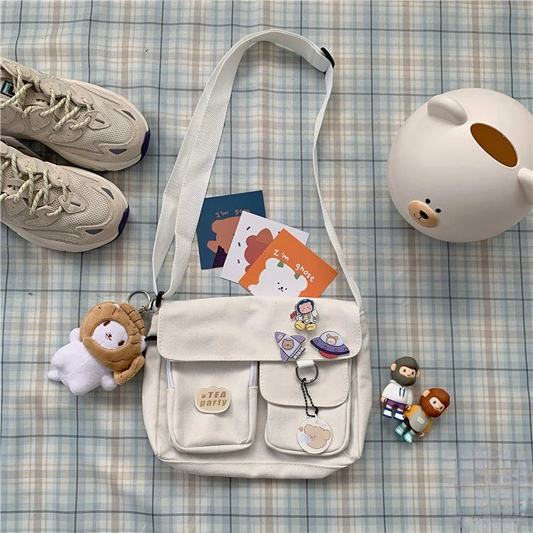 Bolsa de Lona Estilo Harajuku